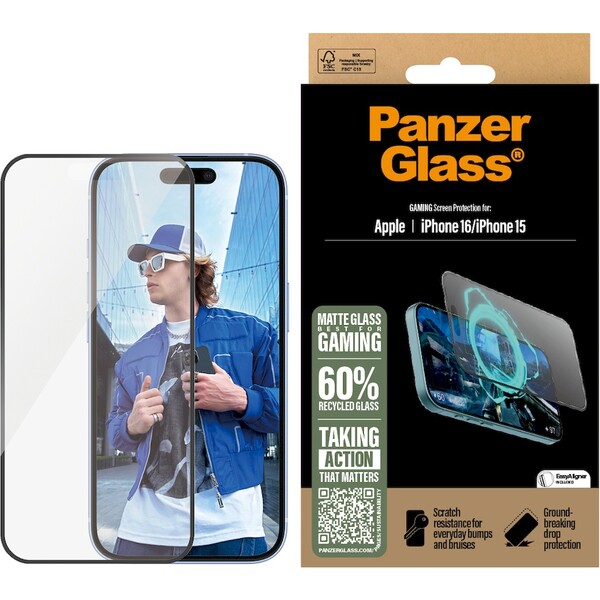 PanzerGlass-Gaming-sklo-pro-hrace-Apple-iPhone-16-15