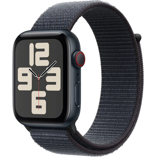 Apple Watch SE (2024) Cellular 40mm Temně inkoustový hliník s inkoustově provlékacím řemínkem - Chytré hodinky - Hlavní obrázek