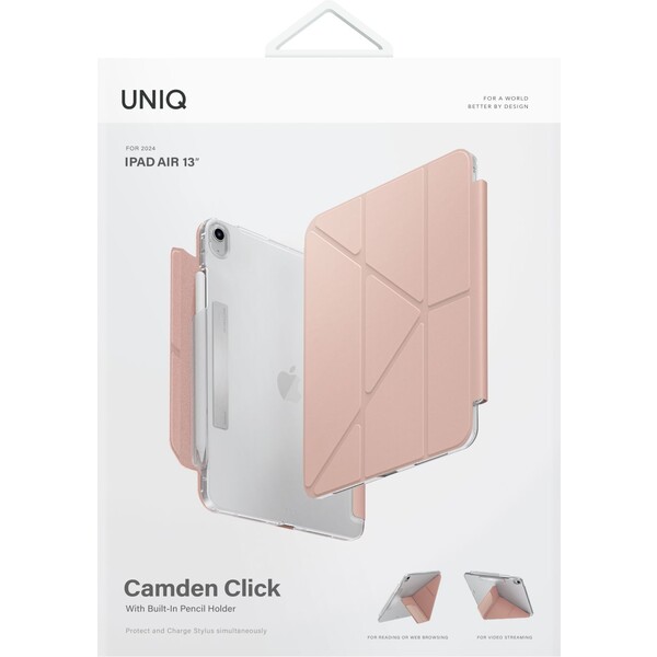 UNIQ-Camden-Click-pouzdro-iPad-Air-13-2024-2026-ruzove