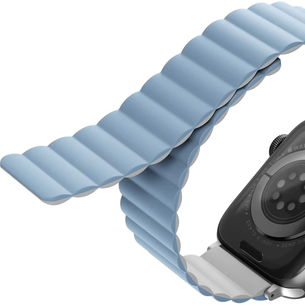 UNIQ Revix oboustranný řemínek pro Apple Watch 49/46/45/44/42mm Arctic (bílý/modrý) - Řemínky - Obrázek QJM6000601