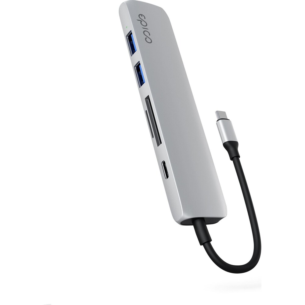 iWant-by-Epico-6v1-hlinikovy-hub-8K-s-USB-C-stribrny