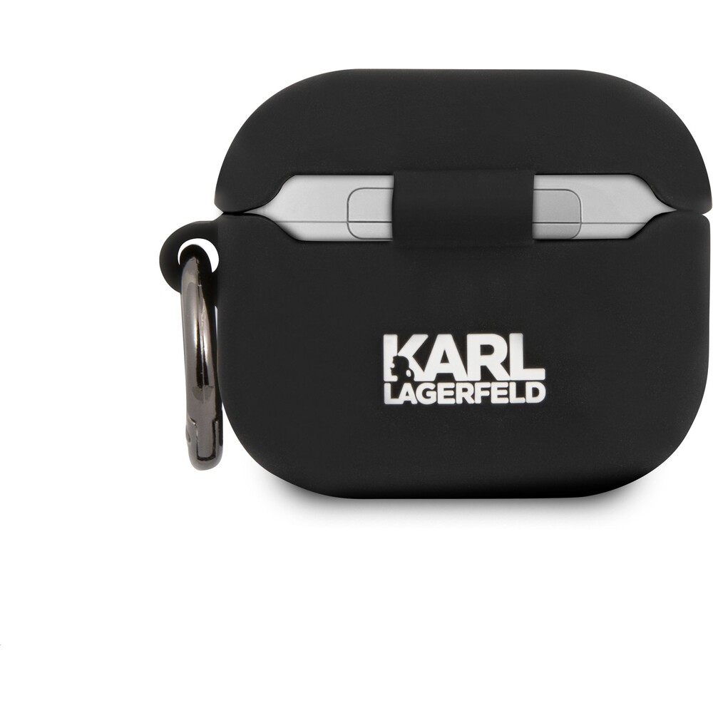 Karl-Lagerfeld-Rue-St-Guillaume-silikonove-pouzdro-pro-Airpods-3-cerne