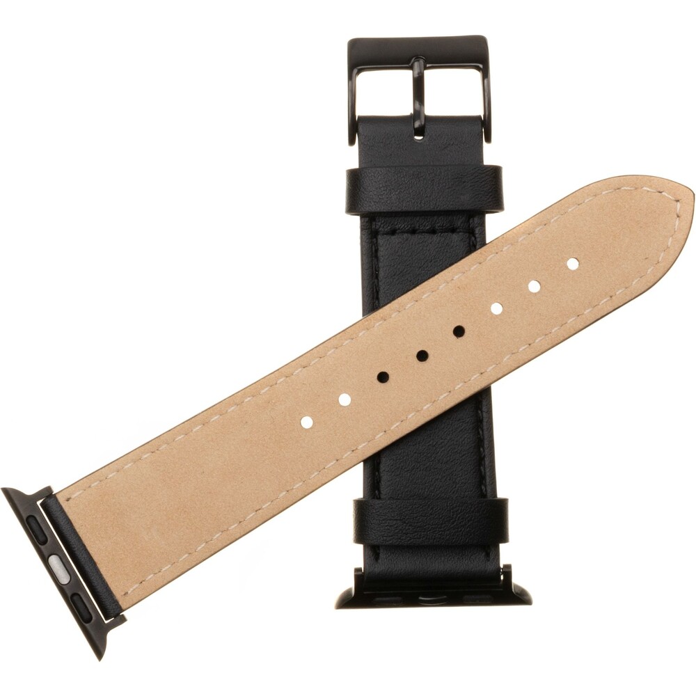 FIXED-Leather-Strap-kozeny-reminek-pro-Apple-Watch-42-44-45mm-cerny
