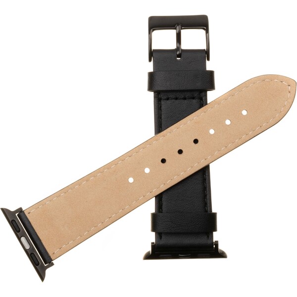 FIXED-Leather-Strap-kozeny-reminek-pro-Apple-Watch-42-44-45mm-cerny