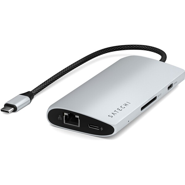 Satechi-USB-C-viceportovy-adapter-8K-s-Ethernet-V3-stribrny