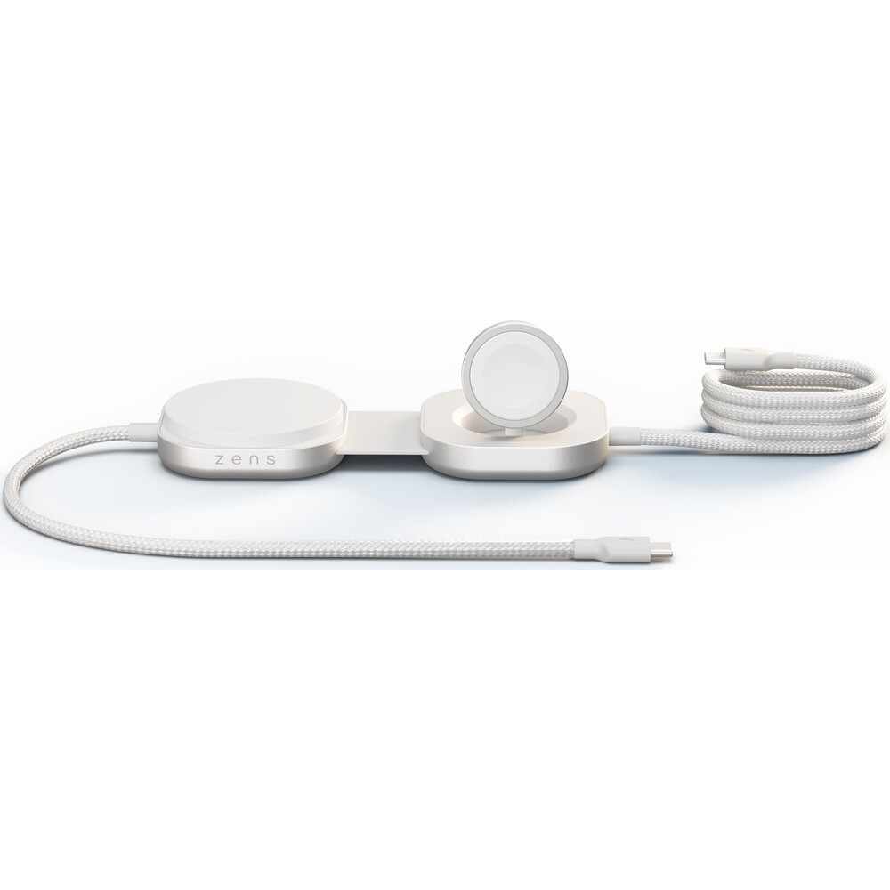 ZENS-USB-C-C-Pro-3-MagSafe-Qi2-3v1-nabijecka-s-USB-C-kabelem-140W-bila
