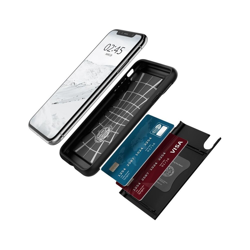Spigen-Slim-Armor-CS-odolny-kryt-iPhone-XS-X-cerny