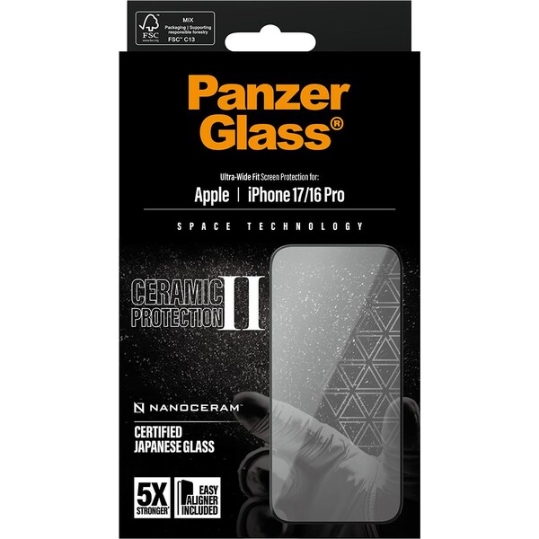 PanzerGlass-Ceramic-II-sklo-Apple-iPhone-17-16-Pro-s-instalacnim-rameckem