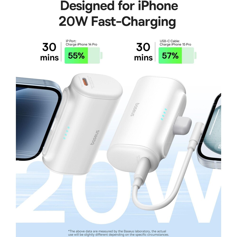 Baseus-Compact-powerbanka-5000mAh-bila