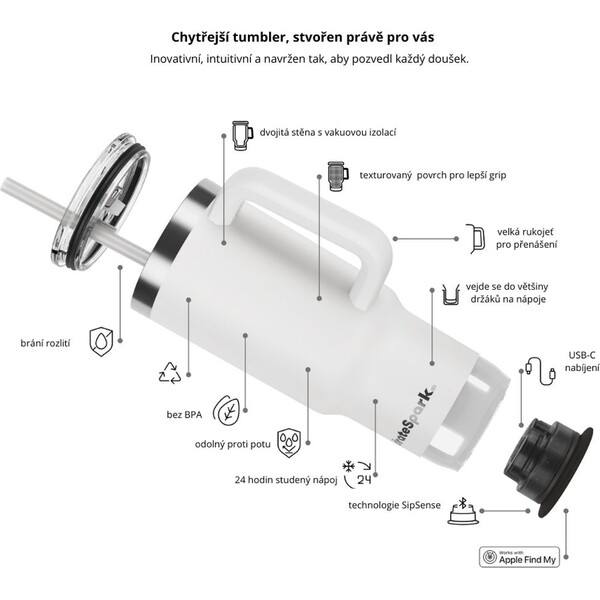 HidrateSpark-PRO-2-Tumbler-chytry-hrnek-887-ml-bily