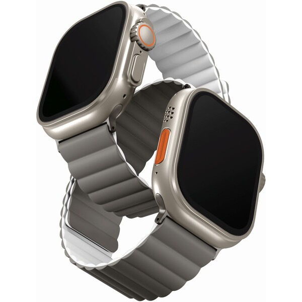 UNIQ-Revix-oboustranny-reminek-pro-Apple-Watch-49-46-45-44-42mm-Chalk-sedy-bily-