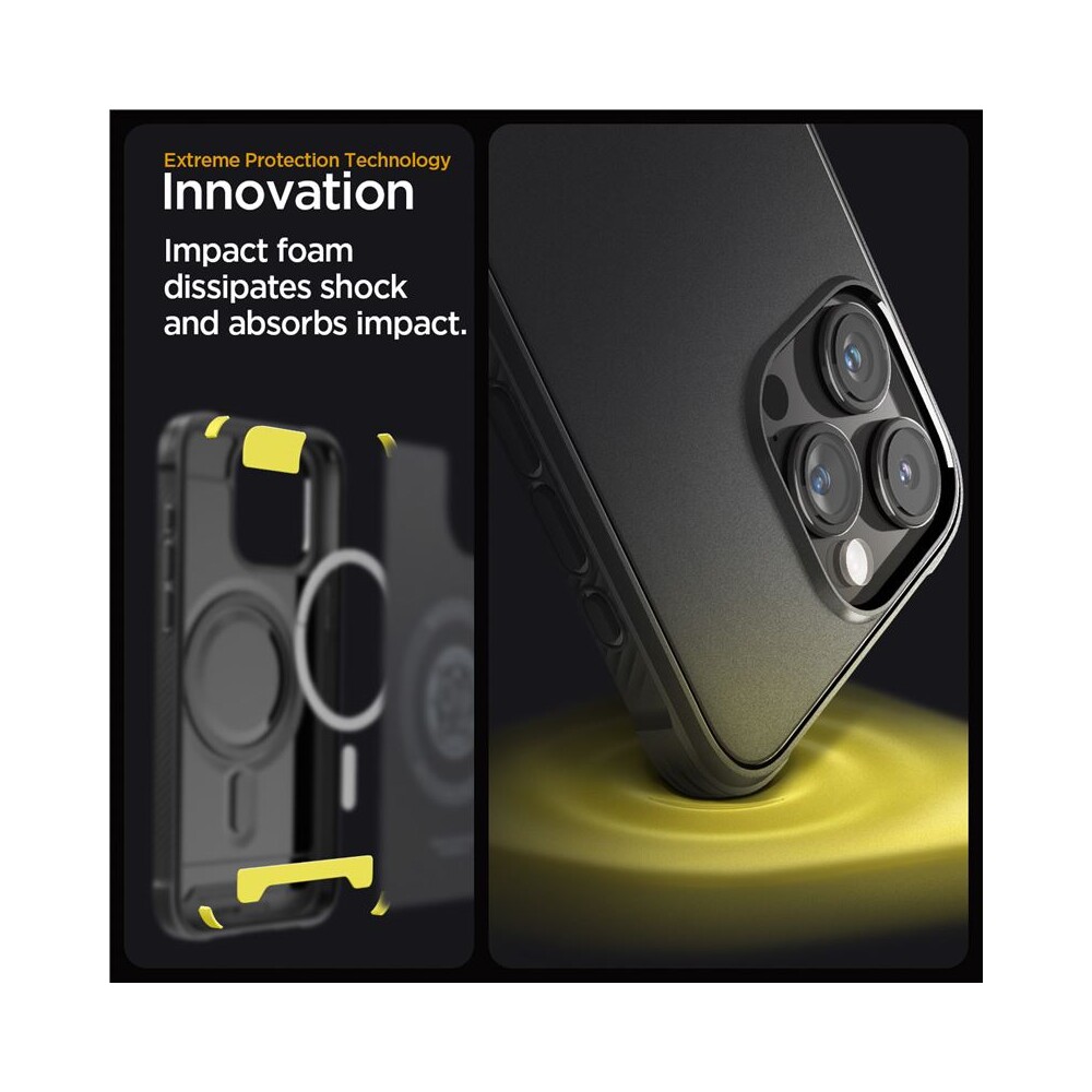 Spigen-Rugged-Armor-MagFit-iPhone-15-Pro-Max-matne-cerny