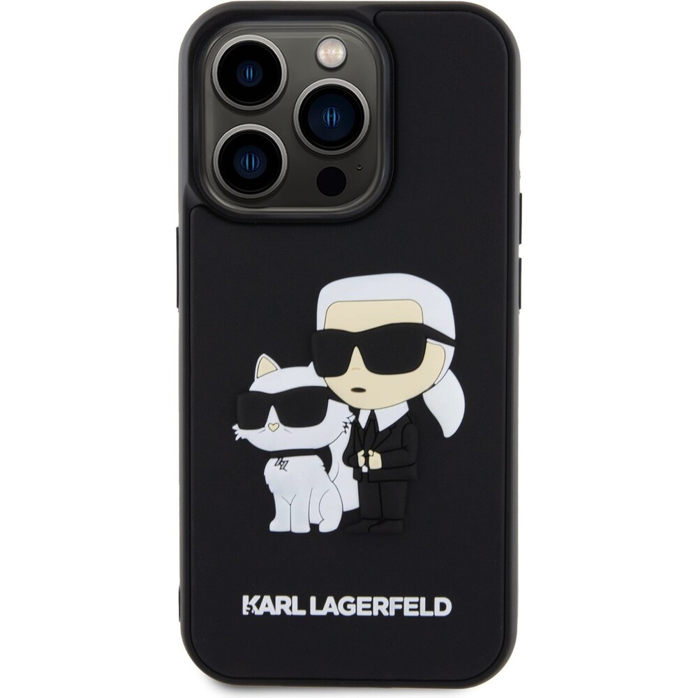 Karl-Lagerfeld-3D-Rubber-Karl-and-Choupette-kryt-iPhone-15-Pro-cerny