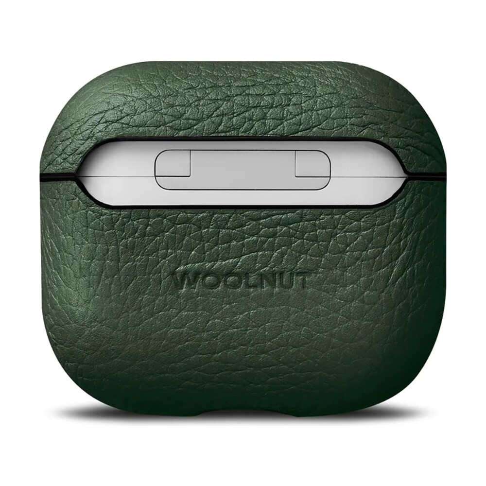 Woolnut-kozene-pouzdro-pro-AirPods-3-generace-tmave-zelene