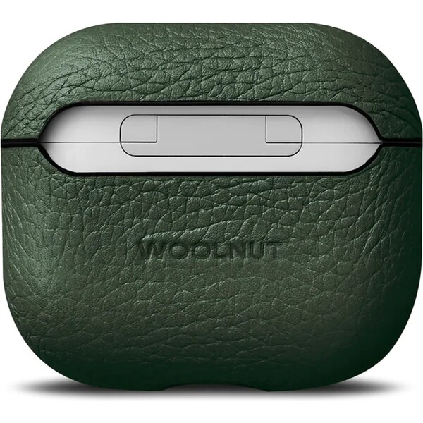 Woolnut-kozene-pouzdro-pro-AirPods-3-generace-tmave-zelene