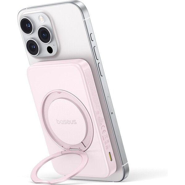 Baseus-PicoGo-Qi2-s-otocnym-stojanem-a-bezdratovym-nabijenim-powerbanka-5000mAh-20W-USB-C-ruzova
