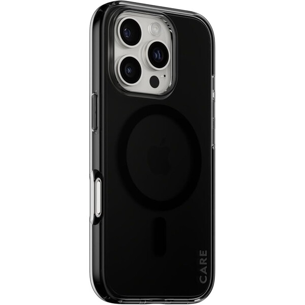 PanzerGlass-CARE-kryt-Apple-iPhone-16-Pro-MagSafe-Smokey-kourovy-cerny