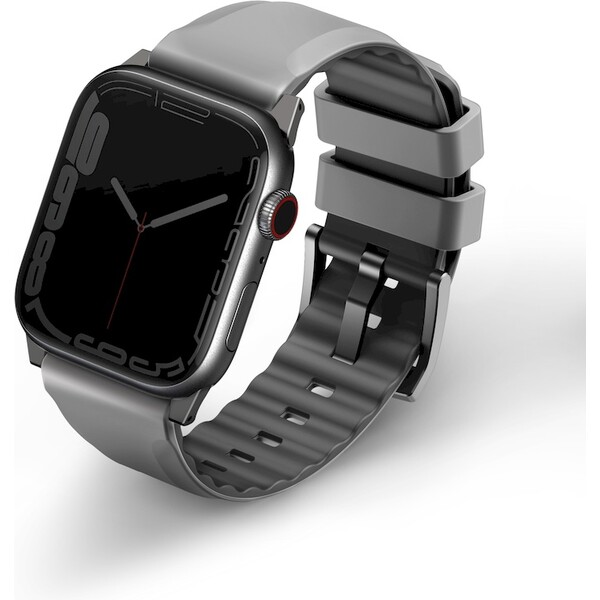UNIQ-Linus-AiroSoft-silikonovy-reminek-Apple-Watch-42-41-40-38mm-sedy
