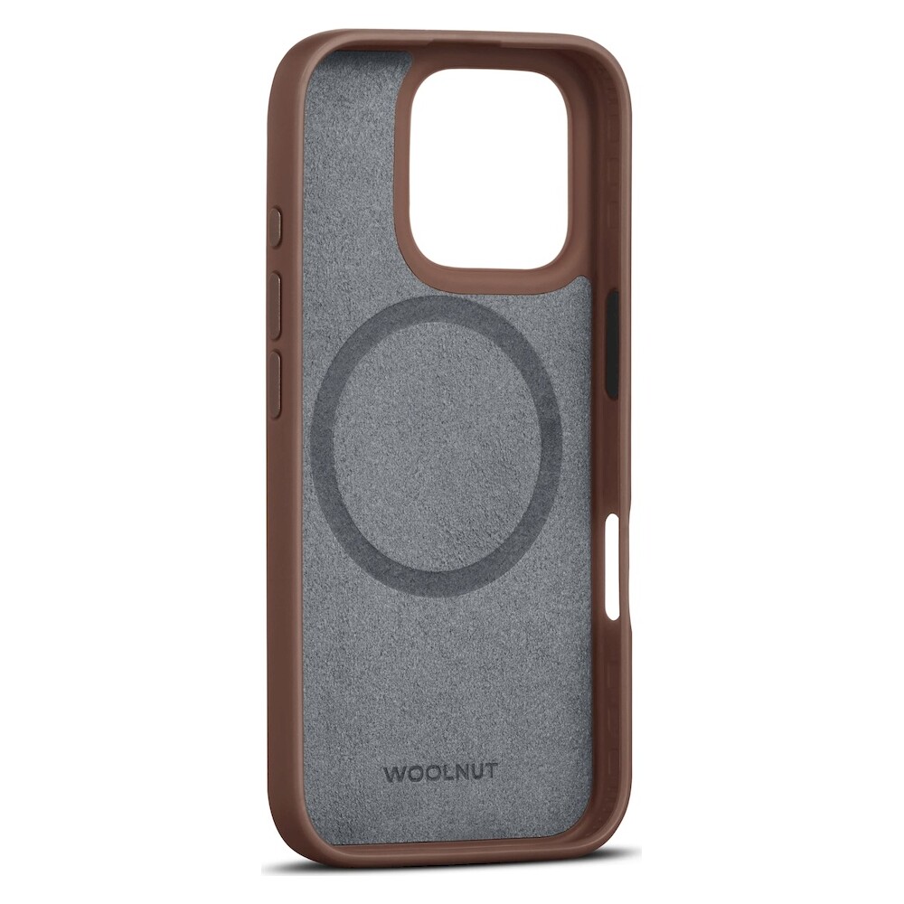 Woolnut-MagSafe-kozeny-kryt-iPhone-16-Pro-Max-hnedy