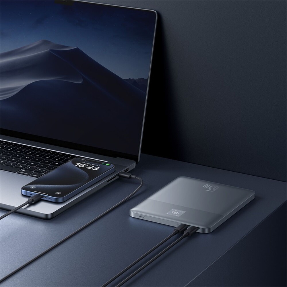 Baseus-Blade2-powerbanka-12000mAh-65W-stribrna