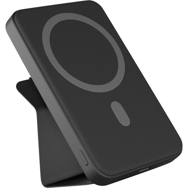 iWant-Mag-MagSafe-powerbanka-se-stojankem-7000mAh-cerna