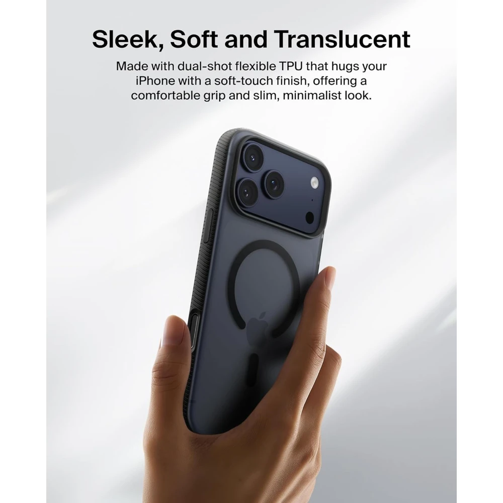 Belkin-SheerForce-Grip-MagSafe-kryt-iPhone-17-Pro-Max-cerny