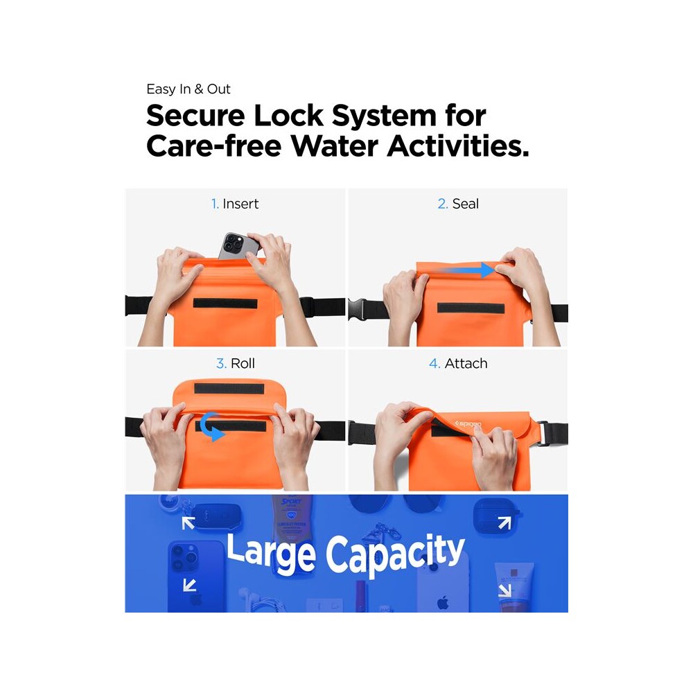 Spigen-Aqua-Shield-WaterProof-Waist-Bag-A620-2-Pack-oranzovy