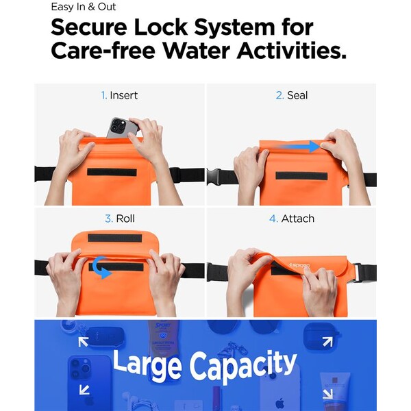 Spigen-Aqua-Shield-WaterProof-Waist-Bag-A620-2-Pack-oranzovy