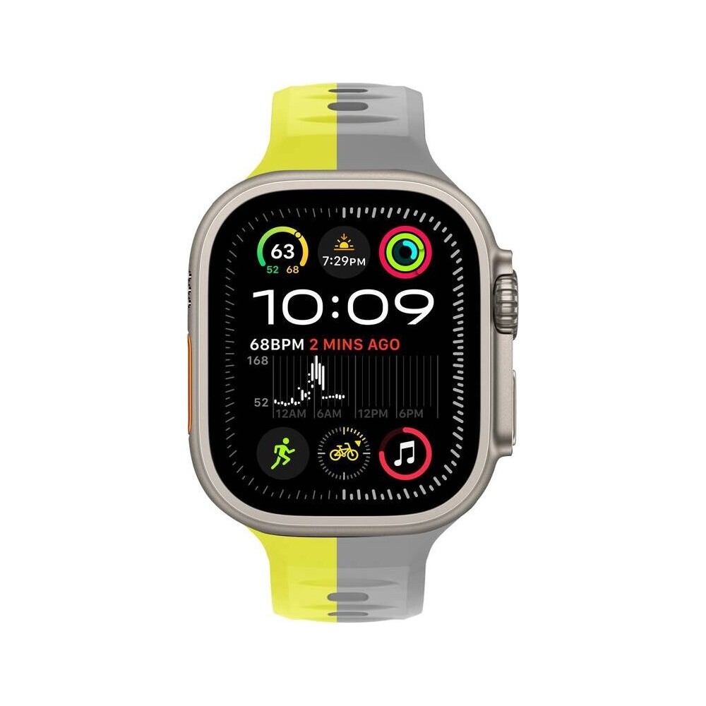 CubeNest-Premium-Silicon-Band-reminek-Apple-Watch-42-49-mm-sedy-zluty