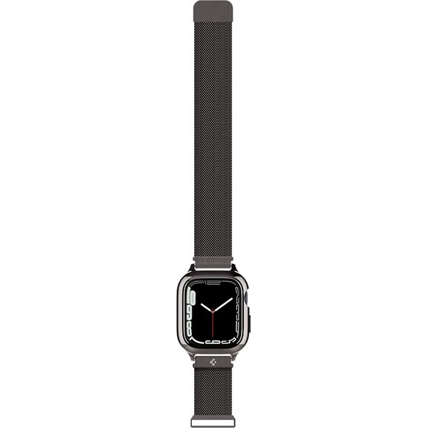 Spigen-Metal-Fit-Pro-reminek-s-pouzdrem-Apple-Watch-9-8-7-45mm-grafitovy