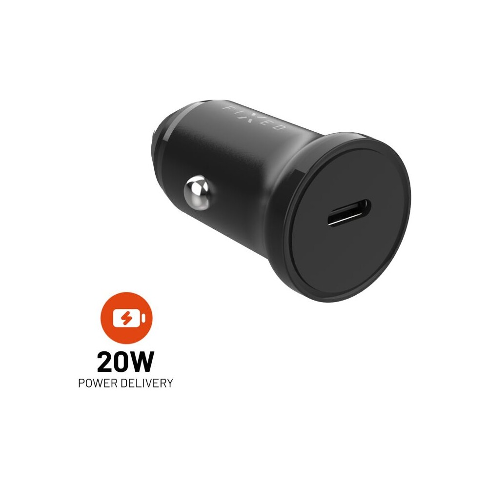 FIXED-autonabijecka-s-USB-C-vystupem-a-podporou-PD-20W-cerna