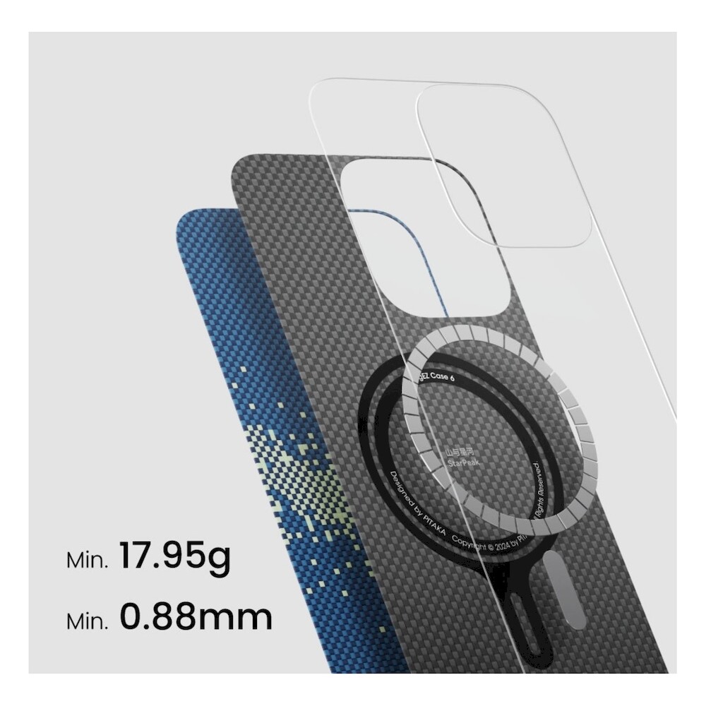 Pitaka-Tactile-Woven-Case-kryt-iPhone-16-Galaxy-StarPeak-Milky-Way