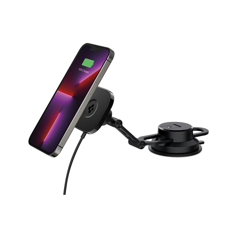 Spigen-OneTap-3-Pro-Wireless-Car-Charger-Mount-ITS35W-3-MagSafe-drzak-s-nabijenim-cerny