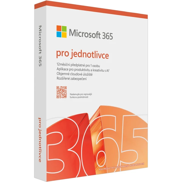 Microsoft 365 pro jednotlivce 1 rok CZ krabicová verze - Software - Obrázek RBZD000P01