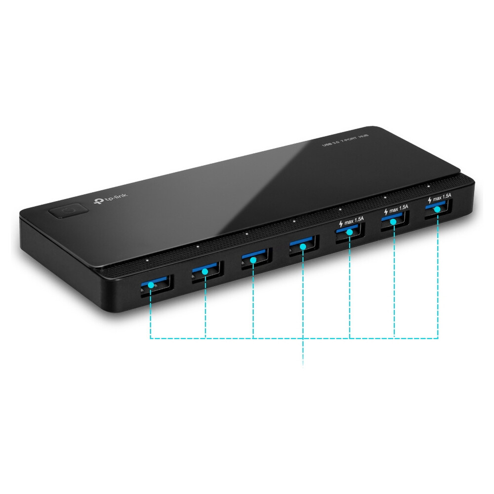 TP-Link-UH700-HUB-7v1-cerny