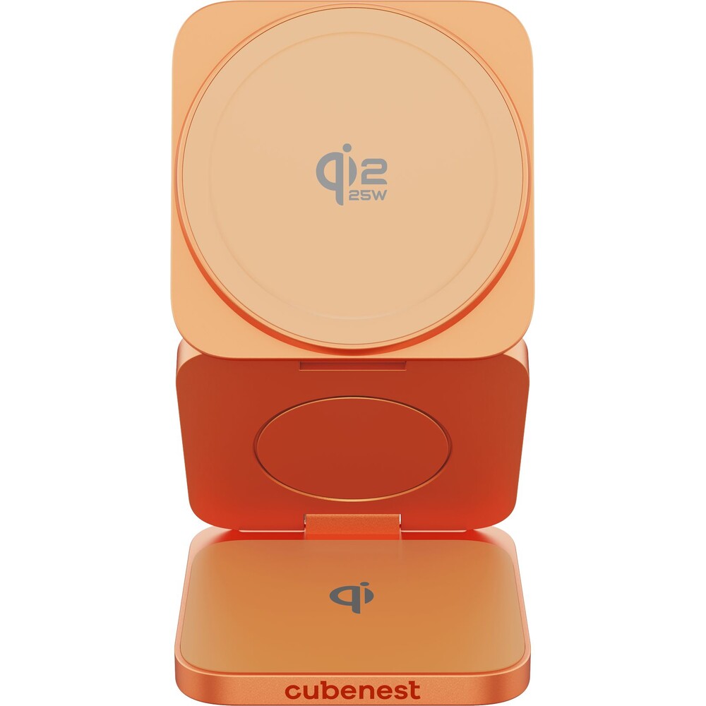 Cubenest-SQ312-Ultra-Qi2-2-MagSafe-3v1-nabijecka-35W-oranzova-Limited-Edition-