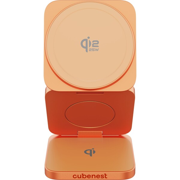 Cubenest-SQ312-Ultra-Qi2-2-MagSafe-3v1-nabijecka-35W-oranzova-Limited-Edition-
