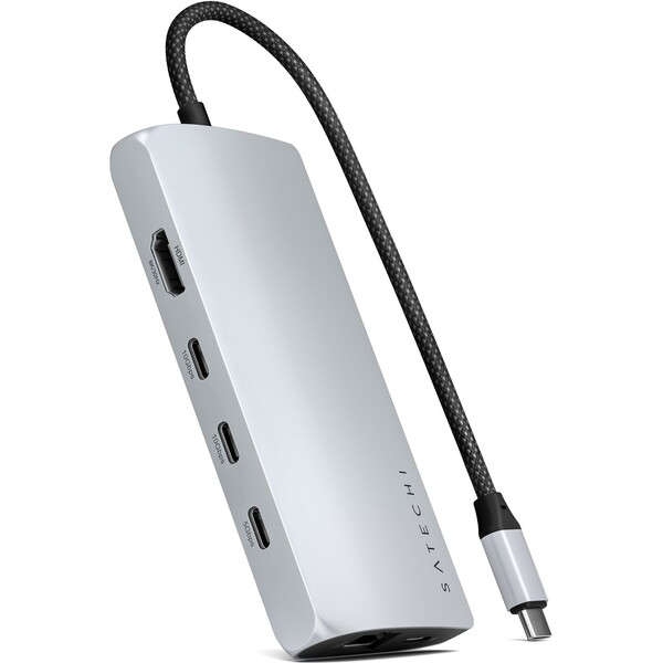 Satechi-USB-C-viceportovy-adapter-8K-s-Ethernet-V3-stribrny