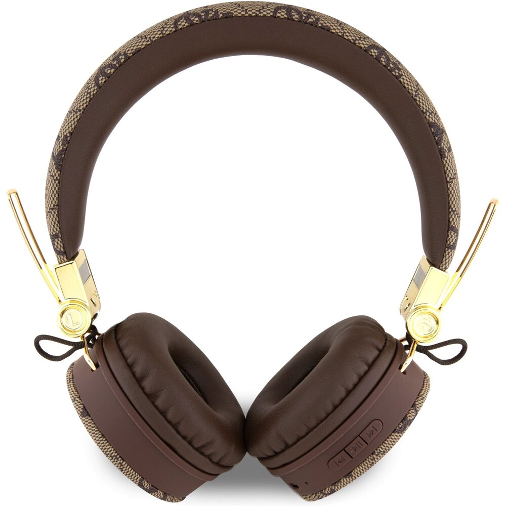 Guess-PU-Leather-4G-Metal-Logo-BT5-3-Stereo-Headphone-hnede