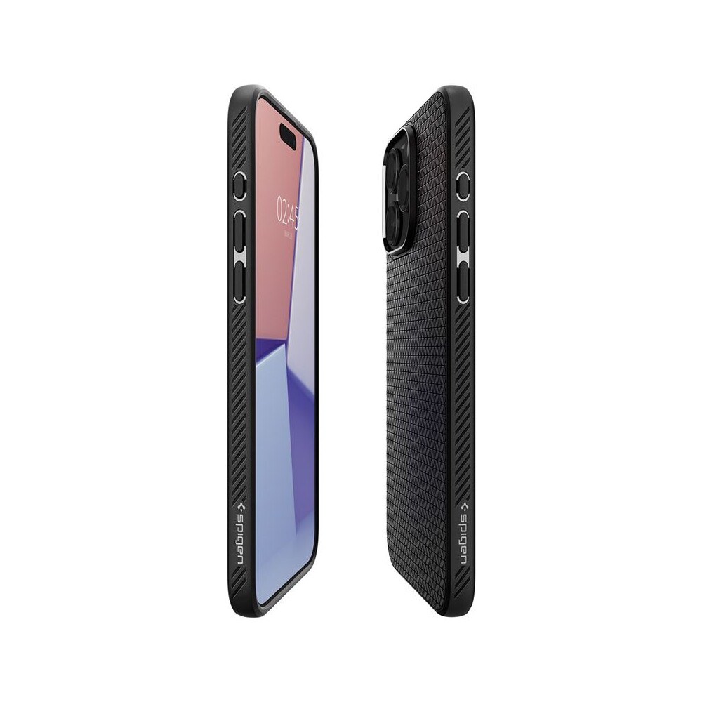 Spigen-Liquid-Air-kryt-iPhone-15-Pro-Max-matne-cerny