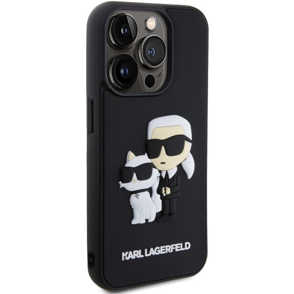 Karl-Lagerfeld-3D-Rubber-Karl-and-Choupette-kryt-iPhone-15-Pro-cerny