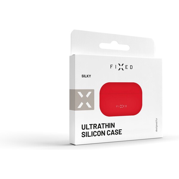 FIXED-Silky-silikonove-pouzdro-pro-Apple-AirPods-Pro-Pro-2-cervene