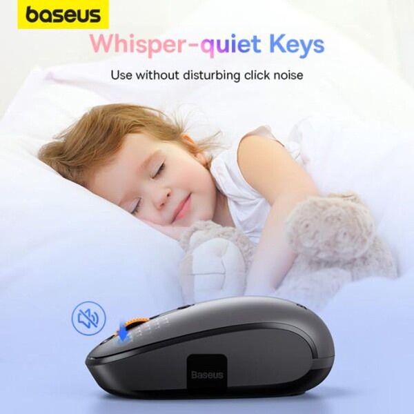 Baseus-F01B-Tri-mode-bezdratova-mys-seda