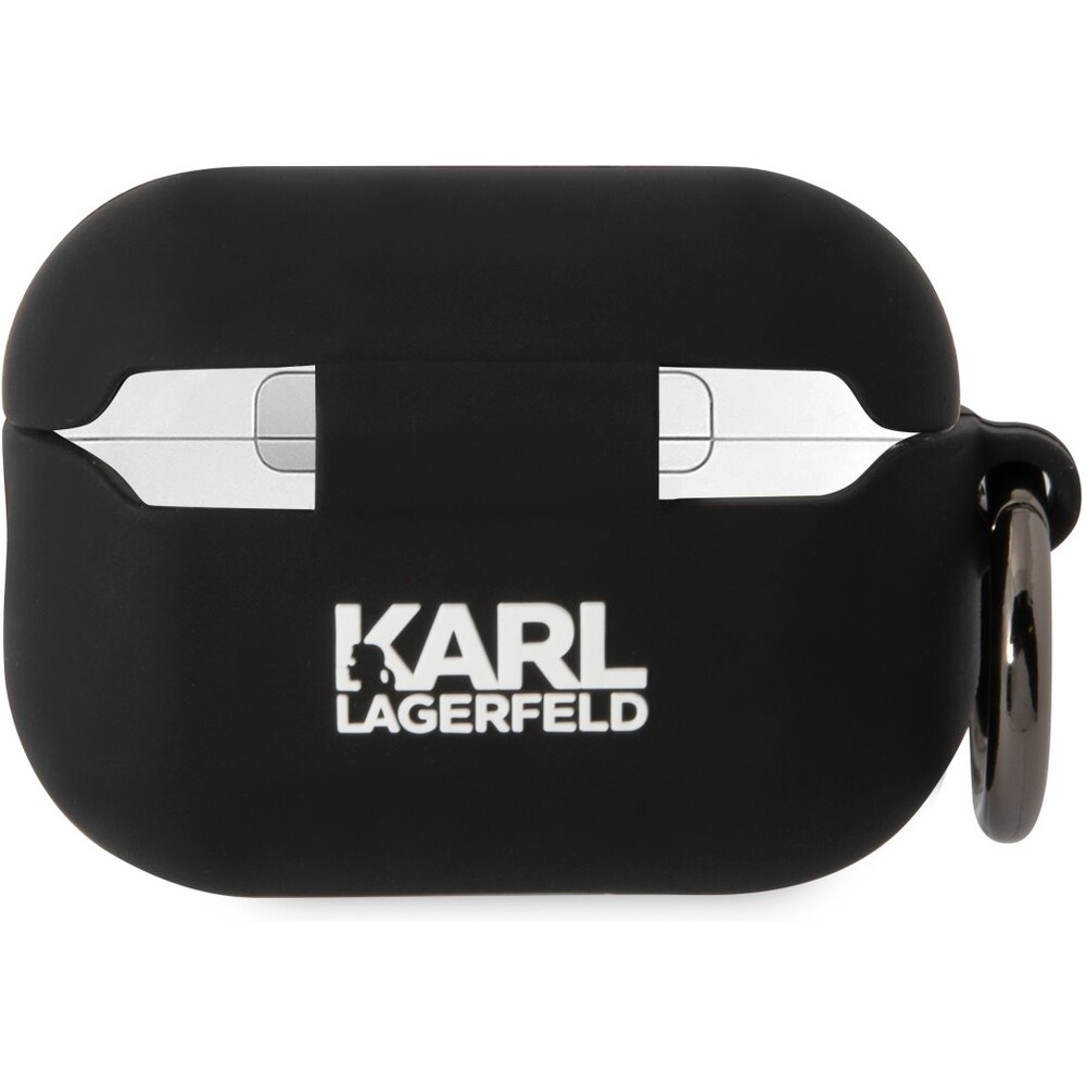 Karl-Lagerfeld-3D-Logo-NFT-Karl-Head-Silikonove-pouzdro-Airpods-Pro-2-cerne