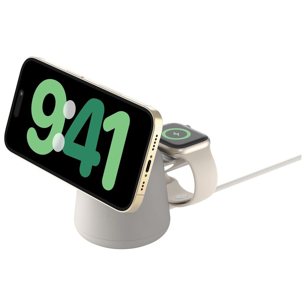 Belkin-BOOST-CHARGE-PRO-Qi2-15W-2v1-Nabijeci-MagSafe-stojanek-pro-iPhone-Apple-Watch-AirPods-pisecn