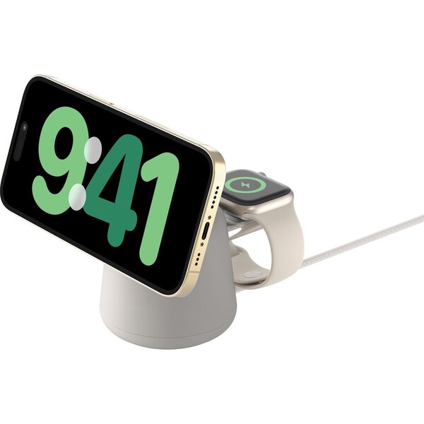 Belkin-BOOST-CHARGE-PRO-Qi2-15W-2v1-Nabijeci-MagSafe-stojanek-pro-iPhone-Apple-Watch-AirPods-pisecn