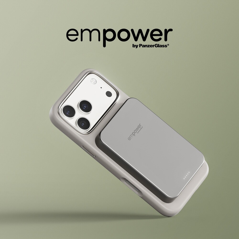 PanzerGlass-empower-bezdratova-Qi2-powerbanka-10000-mAh-MagSafe-seda
