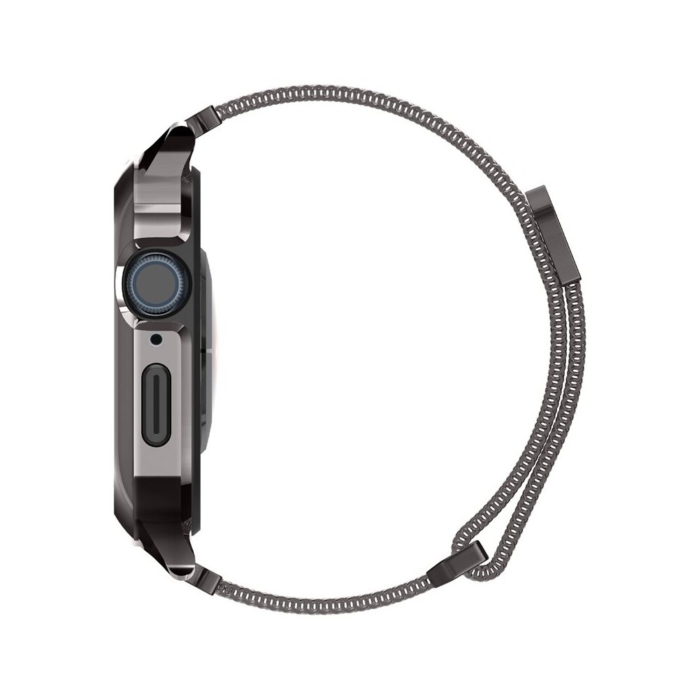 Spigen-Metal-Fit-Pro-reminek-s-pouzdrem-Apple-Watch-9-8-7-45mm-grafitovy