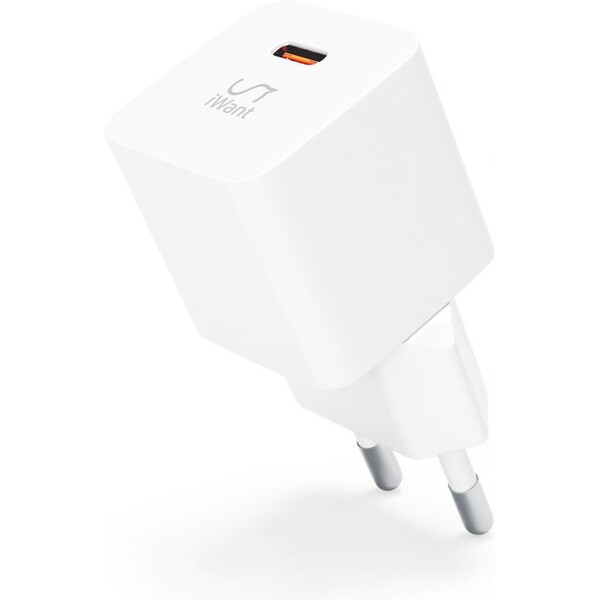 iWant-USB-C-PD-MINI-II-sitova-nabijecka-s-rychlonabijenim-20W-bila