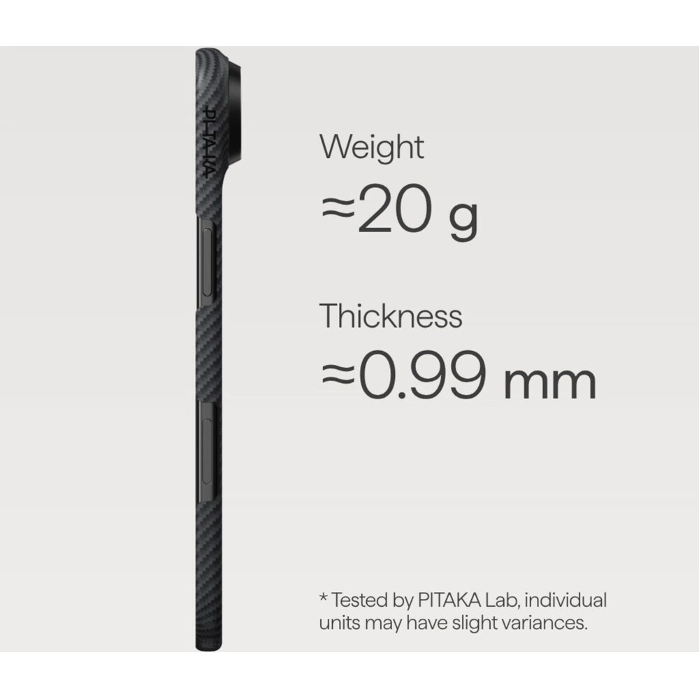 Pitaka-Ultra-Slim-Case-MagSafe-kryt-iPhone-Air-cerny-sedy